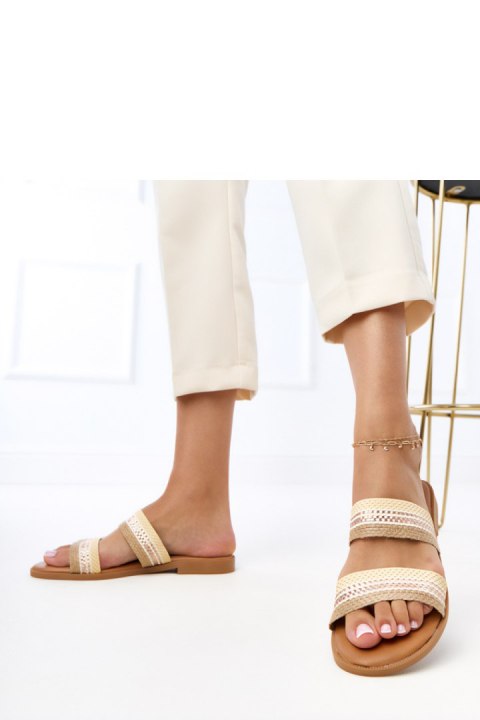 Sandał Klapki Model Rios V-2231 Beige - PRIMO