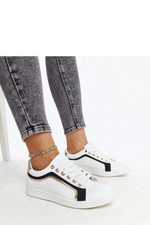 Biało-czarne sneakersy na platformie Amala - Solea