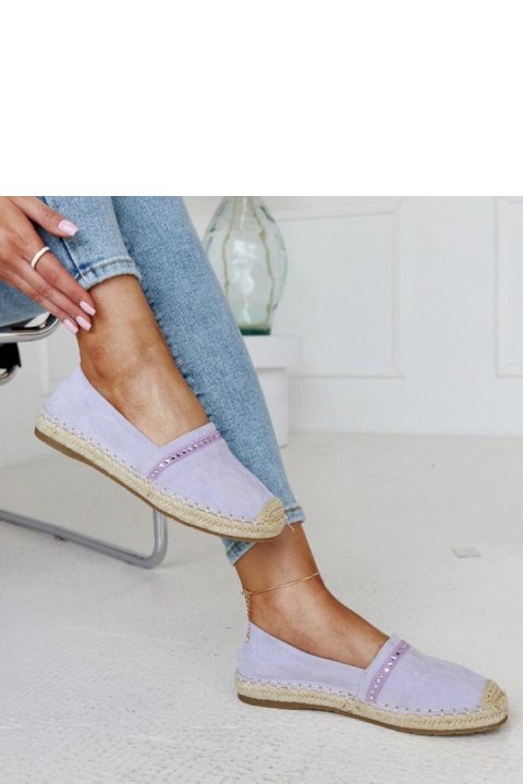 Fioletowe espadryle z cyrkoniami Abia - Solea
