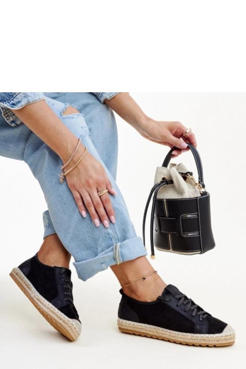 Czarne espadryle sportowe Naila - Solea