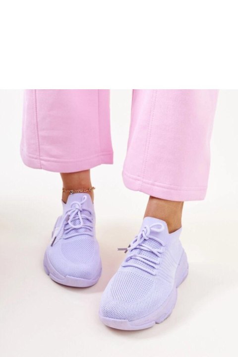 Fioletowe sneakersy na masywnej podeszwie Kassi - Solea