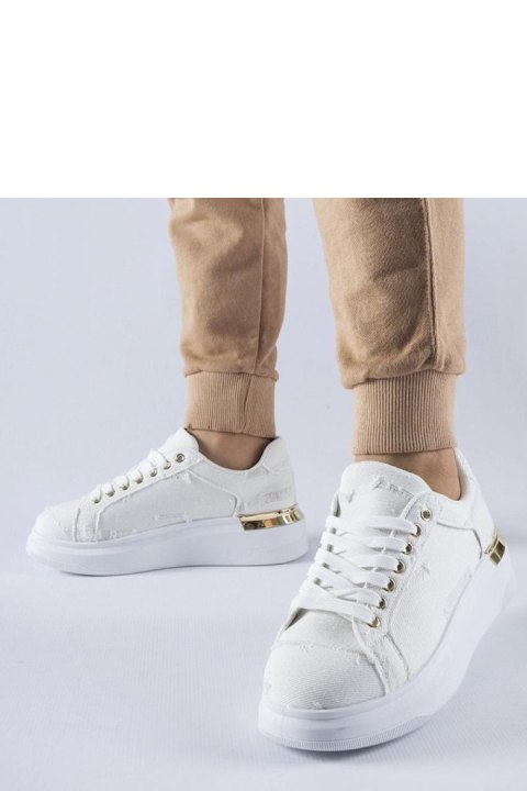 Białe sneakersy na platformie Ossona - Solea