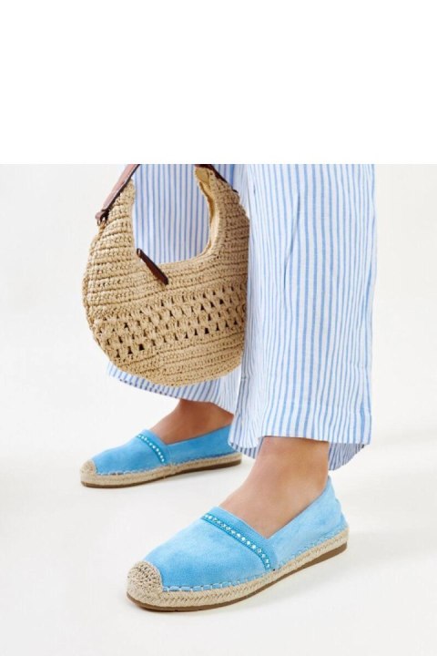 Niebieskie espadryle z cyrkoniami Abia - Solea