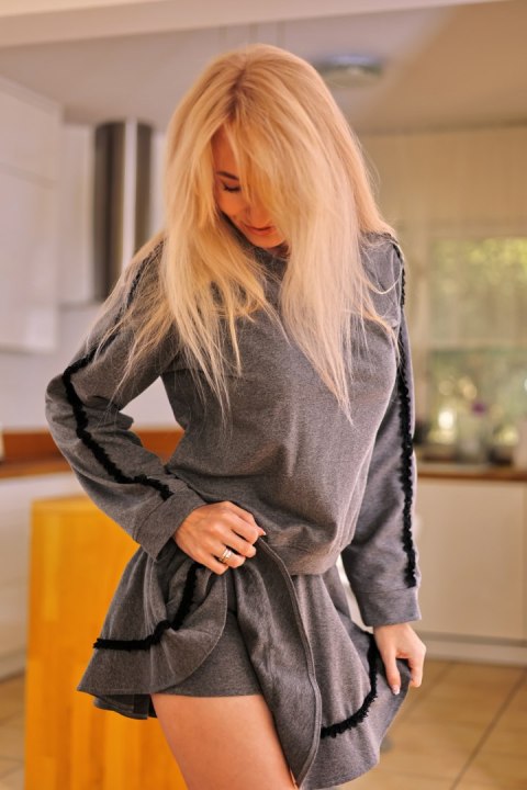 Spodnie Spódnicospodnie Model Krabi Grey - Mirale