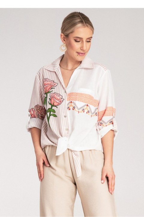 Koszula Damska Model M1120 Beige - Figl