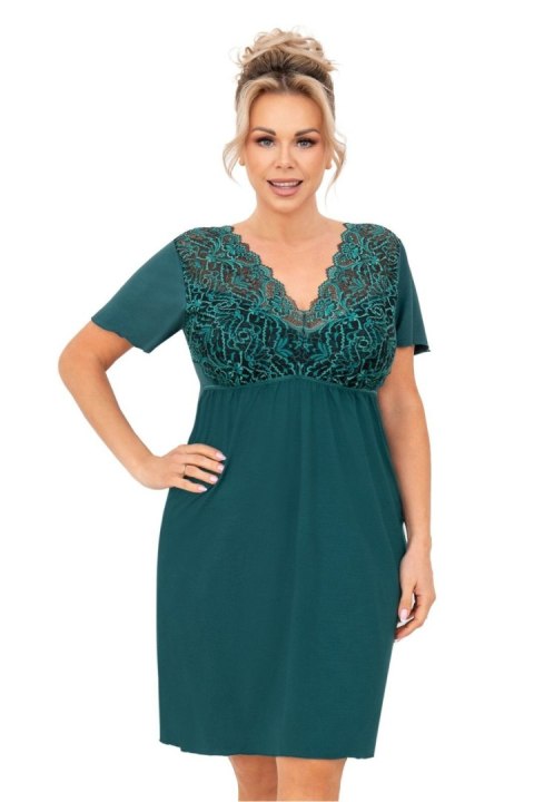Koszulka nocna Koszula Nocna Model Melania Plus Size Green - Donna