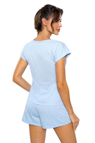 Piżama Damska Model SKY short Blue - Donna