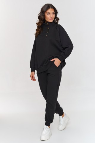 Spodnie Komplet Model A5 Black - Makadamia