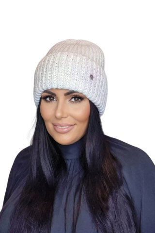 MOHANA czapka damska kolor ekru - Kamea