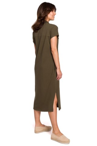 Sukienka Model B222 Khaki - BeWear Hurtownia odzieży on-line, moda damska, bielizna i obuwie dla kobiet - Matterhorn.pl