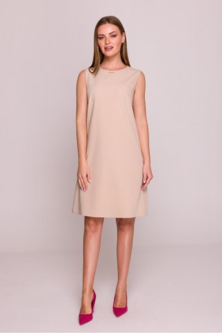 Sukienka Model S408 Beige - Stylove