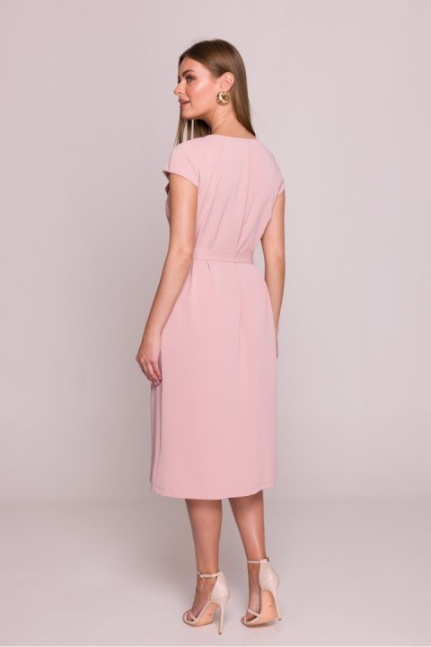 Sukienka Model S411 Powder Pink - Stylove
