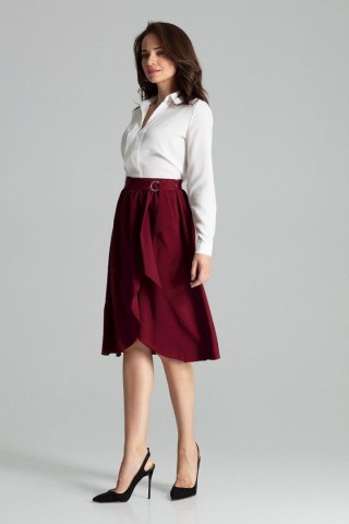 Spódnica Model L060 Bordo - Lenitif Hurtownia odzieży on-line, moda damska, bielizna i obuwie dla kobiet - Matterhorn.pl