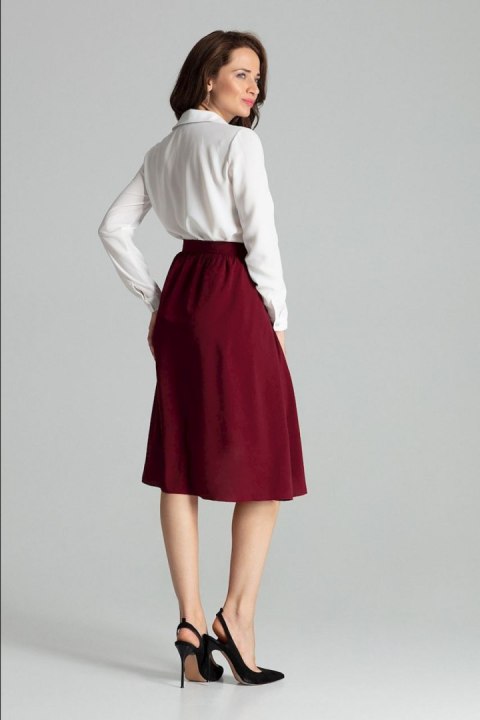 Spódnica Model L060 Bordo - Lenitif Hurtownia odzieży on-line, moda damska, bielizna i obuwie dla kobiet - Matterhorn.pl
