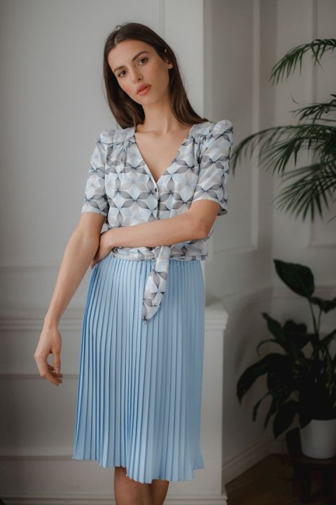 Spódnica Model L078 Blue - Lenitif Spódnica Model L078 Blue - Lenitif