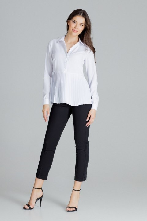 Bluzka Model L089 White - Lenitif