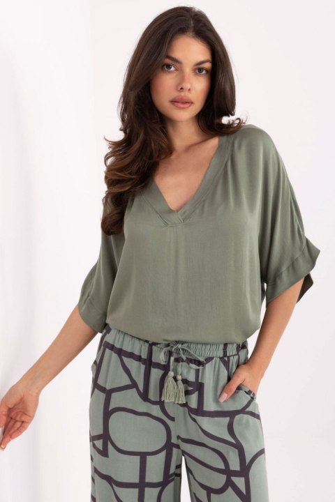 Bluzka Model TW-BZ-BI-3228.75 Khaki - Och Bella