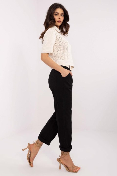Spodnie Damskie Model DHJ-SP-20506.79 Black - Italy Moda