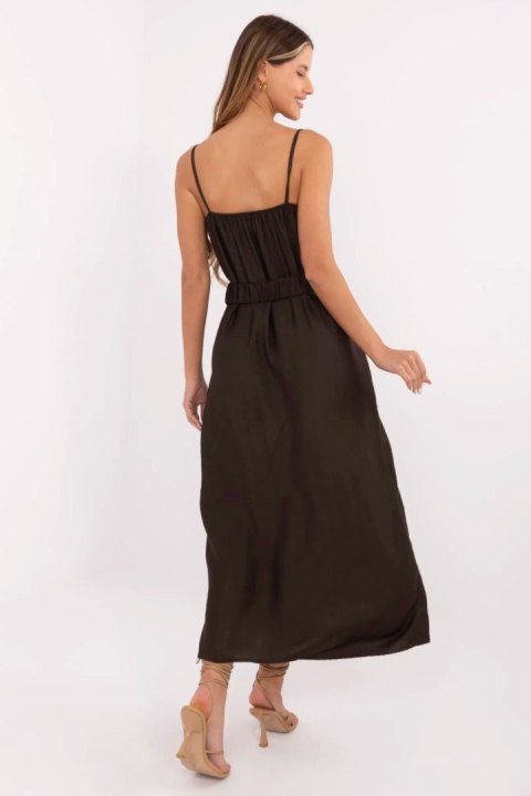 Sukienka Model MI-SK-A6401.00 Dark Brown - Italy Moda