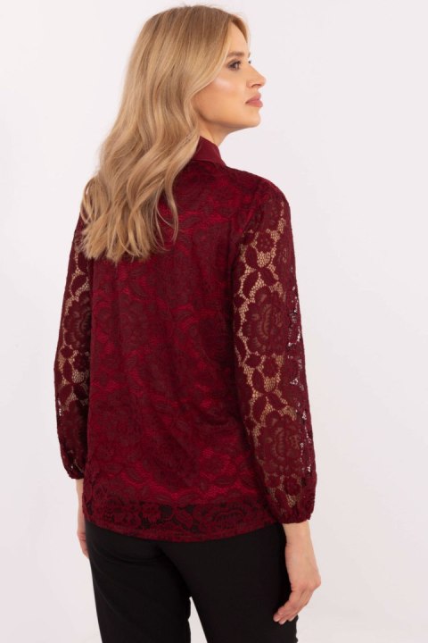 Koszula Damska Model MI-KS-C242.16X Bordo - Italy Moda