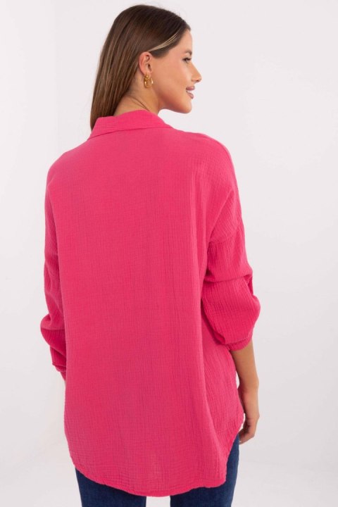 Koszula Damska Model MO-KS-9368.98 Fuksjs - Italy Moda