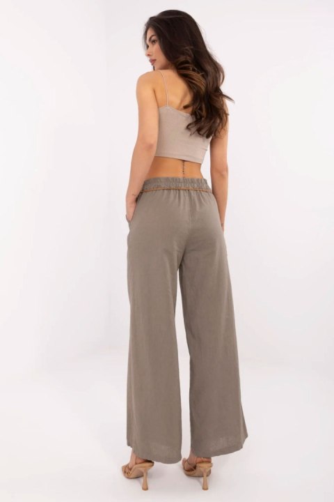 Spodnie Damskie Model MO-SP-9806.66 Dark Beige - Italy Moda