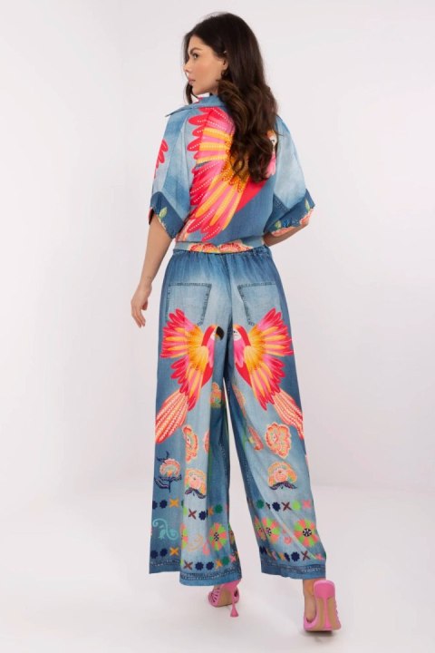 Spodnie Damskie Model DHJ-SP-19183-6.79 Blue - Italy Moda