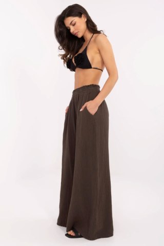 Spodnie Damskie Model MI-SP-2563.84 Dark Brown - Italy Moda
