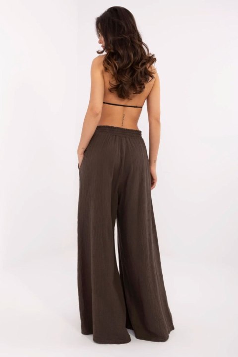 Spodnie Damskie Model MI-SP-2563.84 Dark Brown - Italy Moda