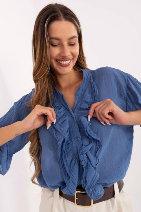 Koszula Damska Model MI-KS-92224.95 Dark Blue - Italy Moda