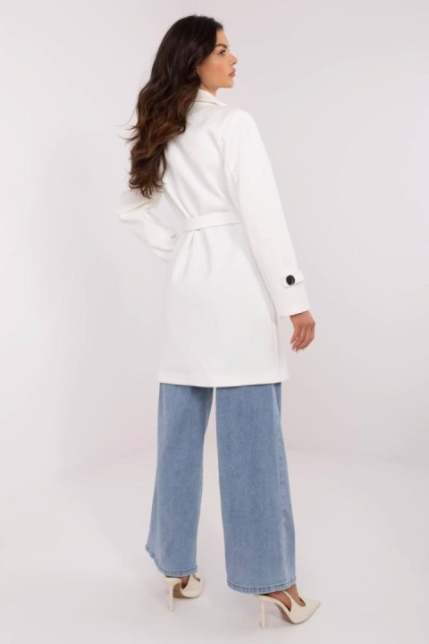 Płaszcz Damski Model MO-PL-5209.87 Ecru - Italy Moda