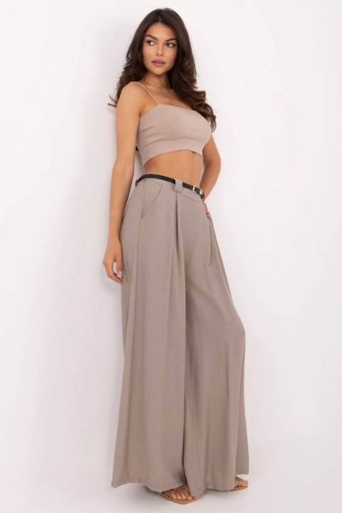 Spodnie Damskie Model MI-SP-A2476.95 Dark Beige - Italy Moda