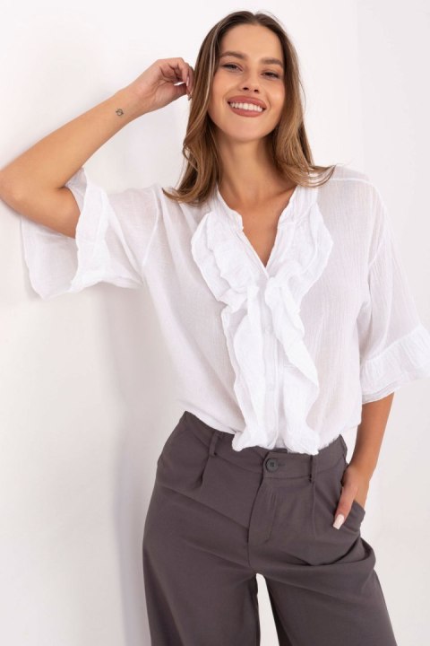Koszula Damska Model MI-KS-92224.95 White - Italy Moda