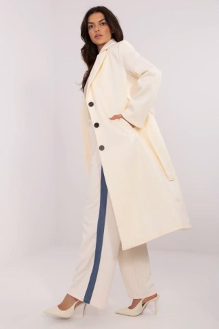 Płaszcz Damski Model MO-PL-1804.00 Ecru - Italy Moda