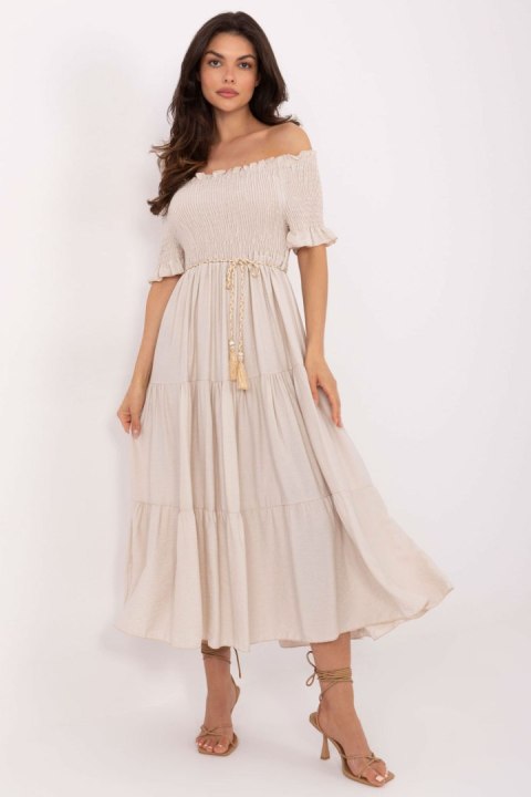 Sukienka Model MI-SK-A2609.96 Beige - Italy Moda