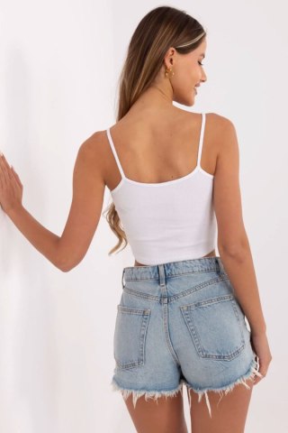 Koszulka Top Model RV-TP-6626.88 White - Rue Paris