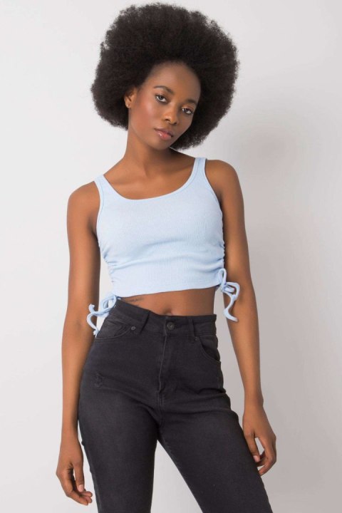 Koszulka Top Model RV-TP-6629.70 Light Blue - Rue Paris