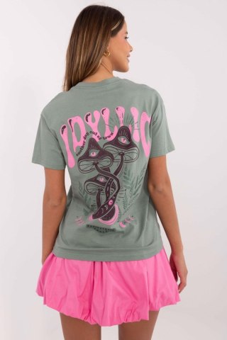 T-shirt Damski Model D12022AC02645H Pistacja - Sublevel